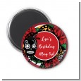 Sugar Skull - Personalized Birthday Party Magnet Favors thumbnail