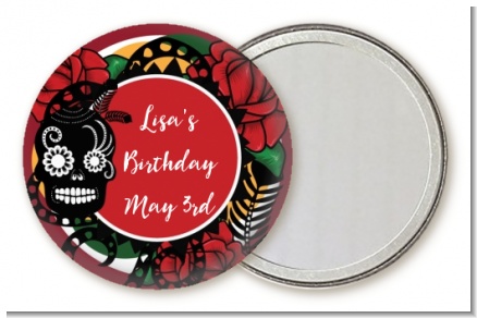 Sugar Skull - Personalized Birthday Party Pocket Mirror Favors