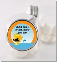 Sunset Trip - Personalized Bridal Shower Candy Jar