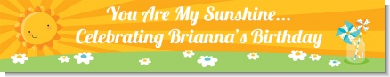 You Are My Sunshine - Personalized Birthday Party Banners
