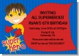 Superhero Boy - Birthday Party Invitations thumbnail