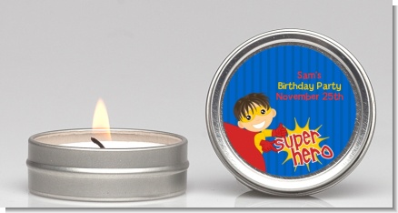 Superhero Boy - Birthday Party Candle Favors