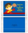Superhero Boy - Personalized Popcorn Wrapper Birthday Party Favors thumbnail