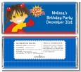 Superhero Girl - Personalized Birthday Party Candy Bar Wrappers thumbnail