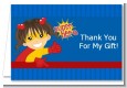 Superhero Girl - Birthday Party Thank You Cards thumbnail