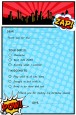 Calling All Superheroes - Birthday Party Fill In Thank You Cards thumbnail