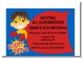 Superhero Boy - Birthday Party Petite Invitations thumbnail