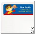 Superhero Boy - Birthday Party Return Address Labels thumbnail