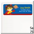 Superhero Girl - Birthday Party Return Address Labels thumbnail