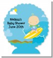 Surf Boy - Personalized Baby Shower Centerpiece Stand thumbnail