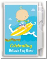 Surf Boy - Baby Shower Personalized Notebook Favor