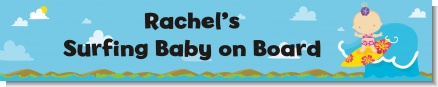 Surf Girl - Personalized Baby Shower Banners