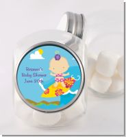 Surf Girl - Personalized Baby Shower Candy Jar