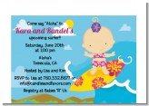 Surf Girl - Baby Shower Petite Invitations