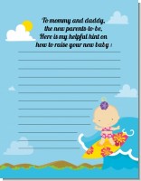 Surf Girl - Baby Shower Notes of Advice