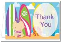 Surf Girl - Baby Shower Thank You Cards