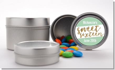 Sweet 16 - Custom Birthday Party Favor Tins