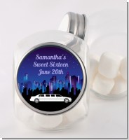 Sweet 16 Limo - Personalized Birthday Party Candy Jar