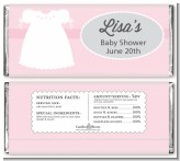 Sweet Little Lady - Personalized Baby Shower Candy Bar Wrappers