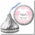 Sweet Little Lady - Hershey Kiss Baby Shower Sticker Labels thumbnail