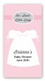 Sweet Little Lady - Custom Rectangle Baby Shower Sticker/Labels thumbnail