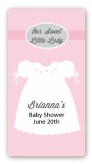 Sweet Little Lady - Custom Rectangle Baby Shower Sticker/Labels