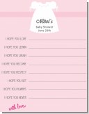 Sweet Little Lady - Baby Shower Wishes For Baby Card