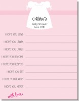 Sweet Little Lady - Baby Shower Wishes For Baby Card