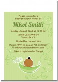 Sweet Pea African American Boy - Baby Shower Petite Invitations