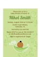 Sweet Pea African American Boy - Baby Shower Petite Invitations thumbnail