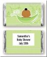 Sweet Pea African American Boy - Personalized Baby Shower Mini Candy Bar Wrappers thumbnail