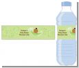 Sweet Pea African American Boy - Personalized Baby Shower Water Bottle Labels thumbnail
