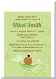 Sweet Pea African American Girl - Baby Shower Petite Invitations