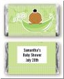 Sweet Pea African American Girl - Personalized Baby Shower Mini Candy Bar Wrappers thumbnail