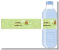 Sweet Pea African American Girl - Personalized Baby Shower Water Bottle Labels thumbnail