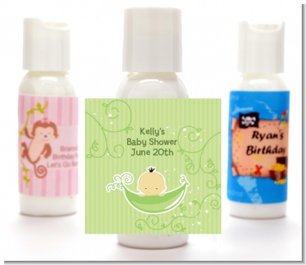 Sweet Pea Asian Boy - Personalized Baby Shower Lotion Favors