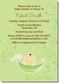 Sweet Pea Asian Girl - Baby Shower Invitations