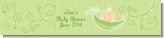 Sweet Pea Caucasian Boy - Personalized Baby Shower Banners