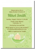 Sweet Pea Caucasian Boy - Baby Shower Petite Invitations