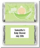 Sweet Pea Caucasian Boy - Personalized Baby Shower Mini Candy Bar Wrappers