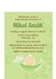 Sweet Pea Caucasian Girl - Baby Shower Petite Invitations thumbnail