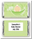 Sweet Pea Caucasian Girl - Personalized Baby Shower Mini Candy Bar Wrappers