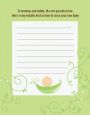Sweet Pea Caucasian Girl - Baby Shower Notes of Advice thumbnail