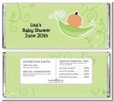 Sweet Pea Hispanic Boy - Personalized Baby Shower Candy Bar Wrappers