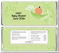 Sweet Pea Hispanic Boy - Personalized Baby Shower Candy Bar Wrappers