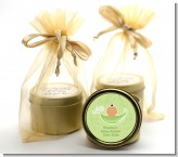 Sweet Pea Hispanic Girl - Baby Shower Gold Tin Candle Favors
