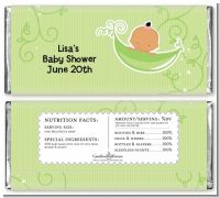 Sweet Pea Hispanic Girl - Personalized Baby Shower Candy Bar Wrappers