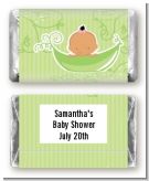 Sweet Pea Hispanic Girl - Personalized Baby Shower Mini Candy Bar Wrappers