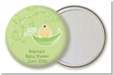 Sweet Pea Asian Boy - Personalized Baby Shower Pocket Mirror Favors