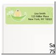 Sweet Pea Asian Girl - Baby Shower Return Address Labels thumbnail